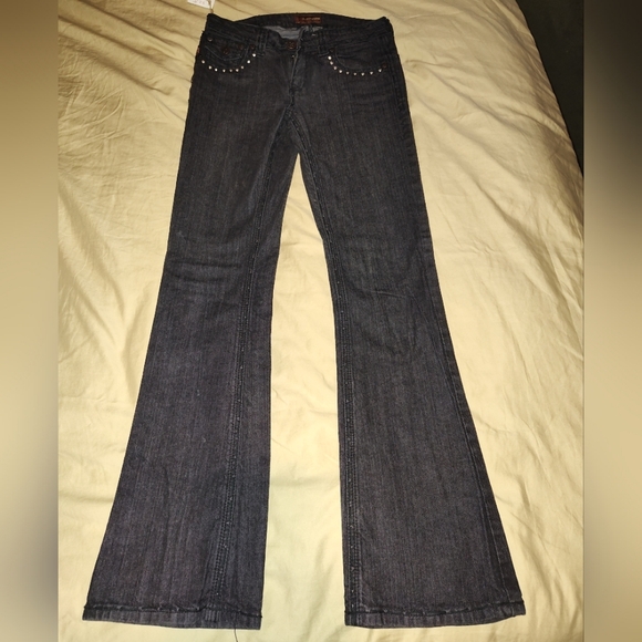 jeans de fleur Denim - Jeans de fleur women's sz 5 black boot cut jeans